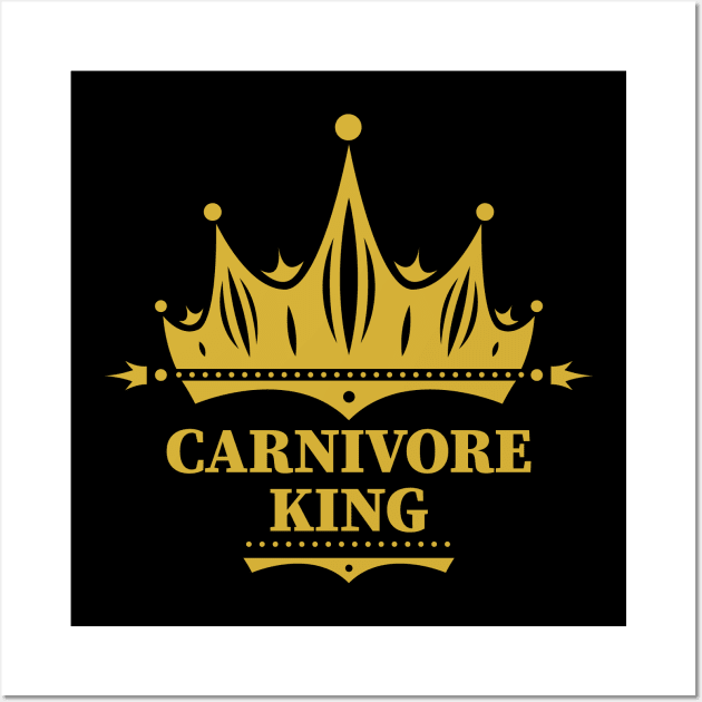 CARNIVORE KING MEAT LOVER BBQ PIT MASTER RANCHER HUNTER GIFT Wall Art by CarnivoreMerch